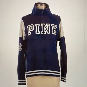 Victorias secret pink quarter zip up pullover sweater